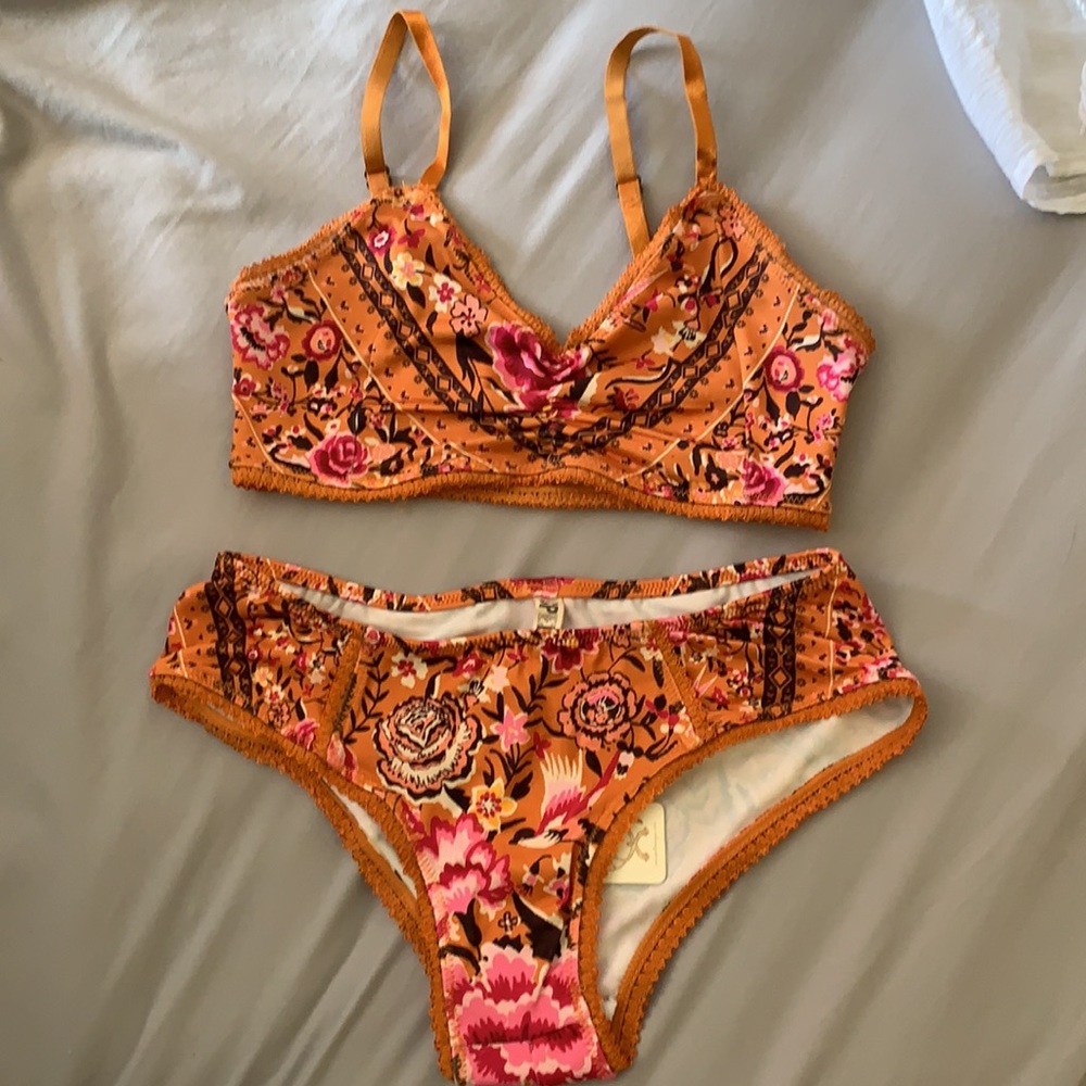 Spell babushka bralette XS & bloomers S amber - Picture 3 of 9
